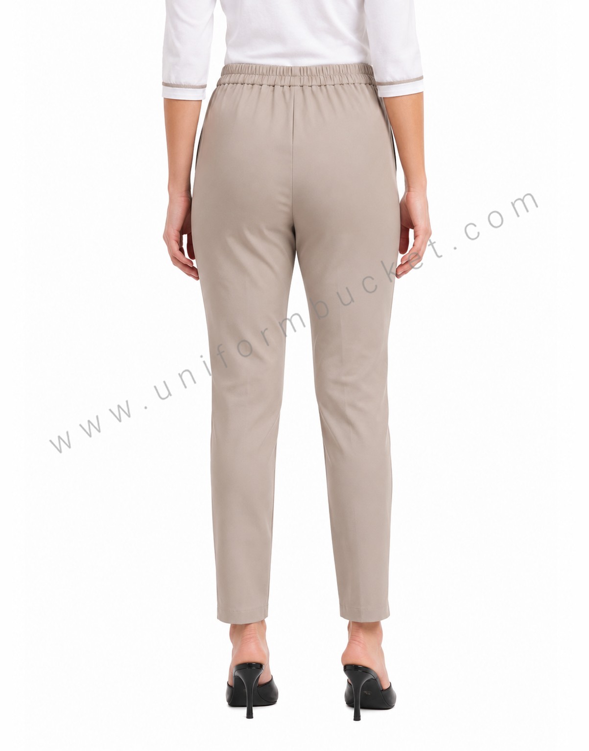 Khaki Formal Trousers For Female thumbnail 4